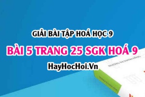 Giải bài 5 trang 25 SGK Hoá 9: Tính chất hoá học của Bazơ
